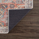 Urpi Rose & Blue Washable Area Rug - Clearance - Ornate Home