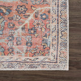 Urpi Rose & Blue Washable Area Rug - Clearance - Ornate Home