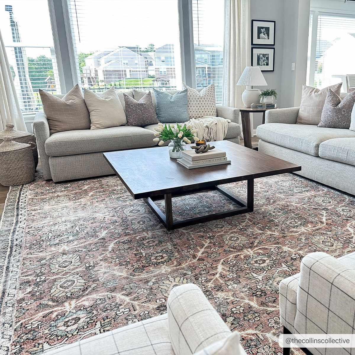 Urpi Rose & Brown Washable Area Rug - Clearance - Ornate Home