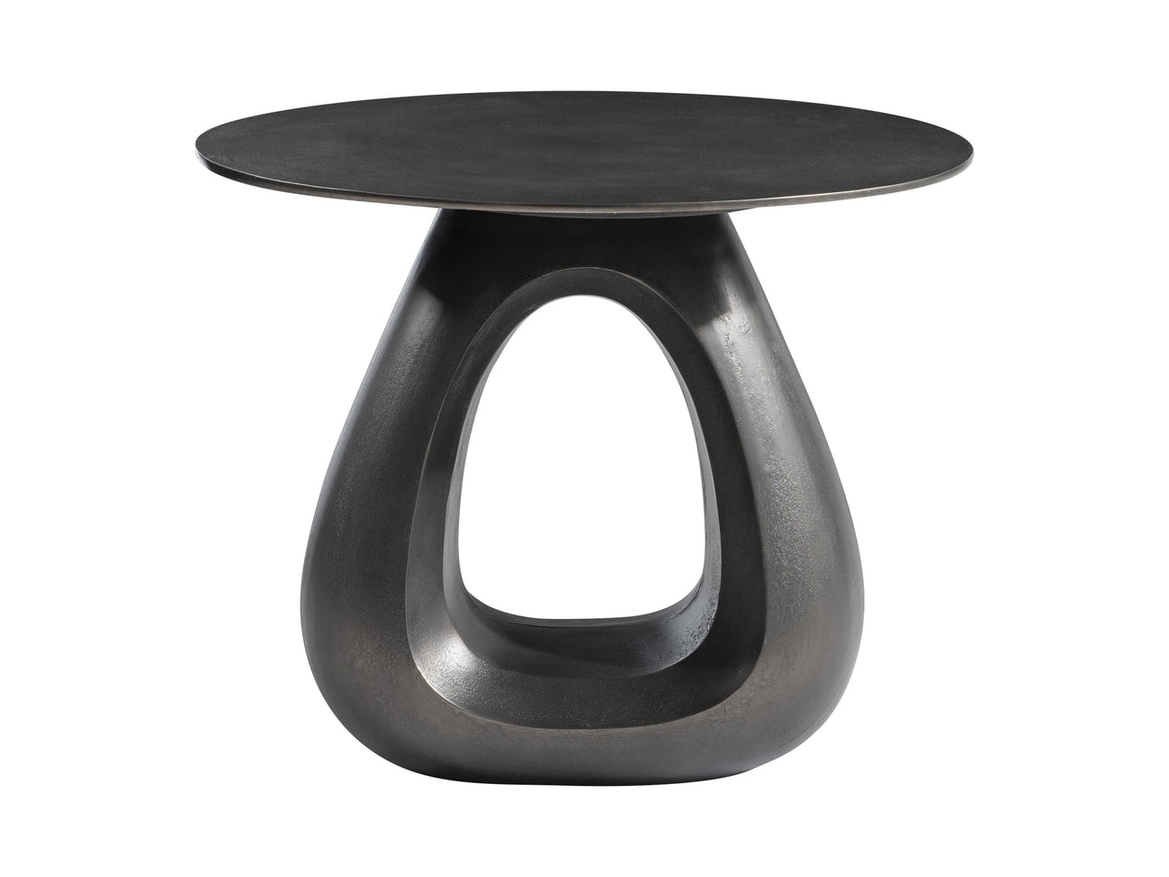 Ursa Black Nickel Side Table - Ornate Home