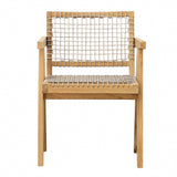 Ursula Natural/Taupe Outdoor Dining Chair - Ornate Home