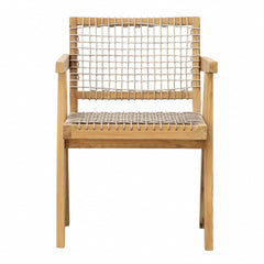 Ursula Natural/Taupe Outdoor Dining Chair - Ornate Home