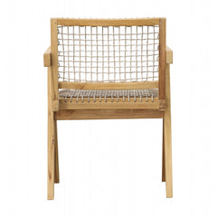 Ursula Natural/Taupe Outdoor Dining Chair - Ornate Home