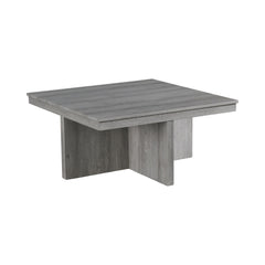 Uster Grey Coffee Table with Four Storage Stools - Ornate Home