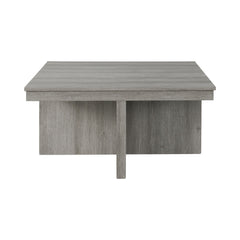 Uster Grey Coffee Table with Four Storage Stools - Ornate Home