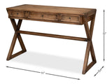 Utility Studio Brown Kitchen Desk - Ornate Home