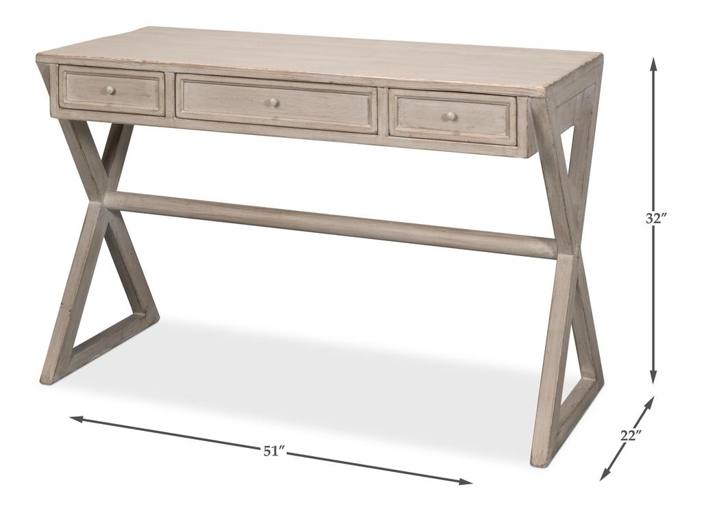 Utility Studio Grey Kitchen Desk - Ornate Home