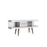 Utopia 53.14 TV Stand in White Matte - Ornate Home