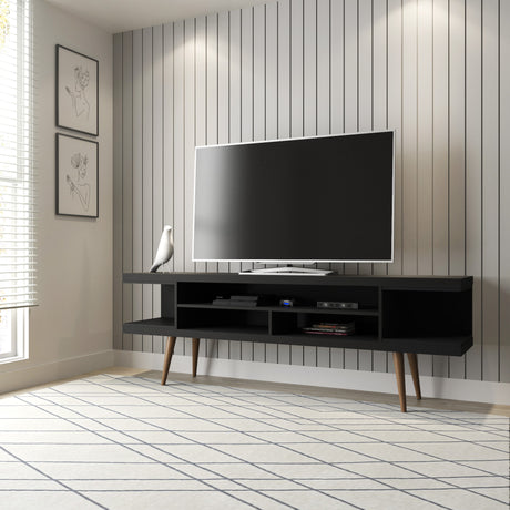 Utopia 70.47 TV Stand in Black - Ornate Home