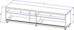 Utopia 70.47 TV Stand in White Matte - Ornate Home