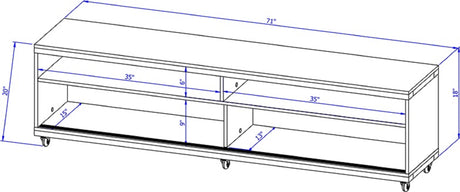 Utopia 70.47 TV Stand in White Matte - Ornate Home