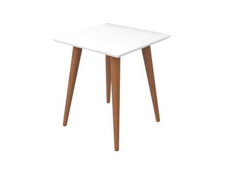 Utopia High Square End Table in White Gloss - Ornate Home
