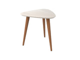 Utopia High Triangle End Table in Off White - Ornate Home