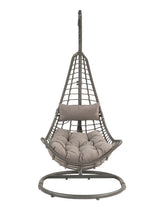 Uzae Gray Patio Swing Chair w/ Stand - Ornate Home