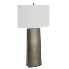 V-Groove Black/Gray Modern Table Lamp - Ornate Home