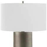 V-Groove Black/Gray Modern Table Lamp - Ornate Home