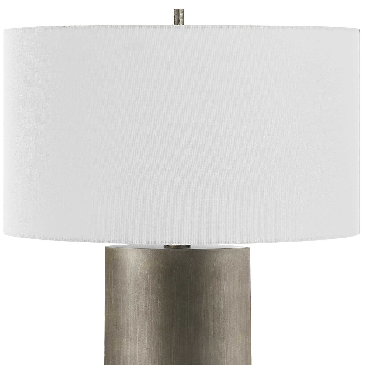 V-Groove Black/Gray Modern Table Lamp - Ornate Home