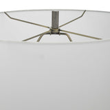 V-Groove Black/Gray Modern Table Lamp - Ornate Home