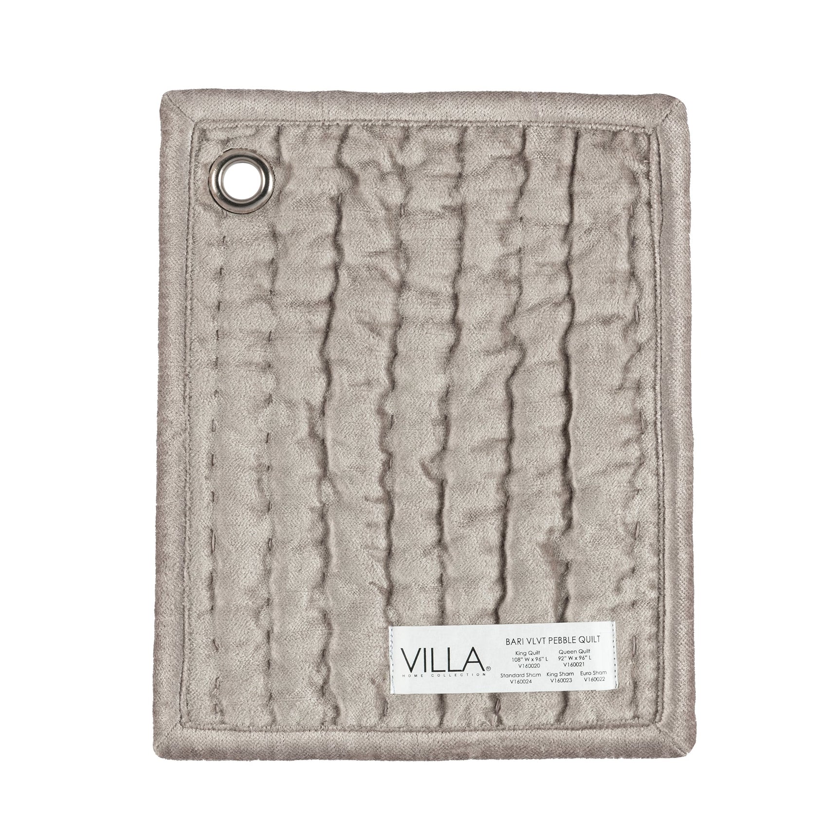 Bari Pebble Velvet Quilt Collection