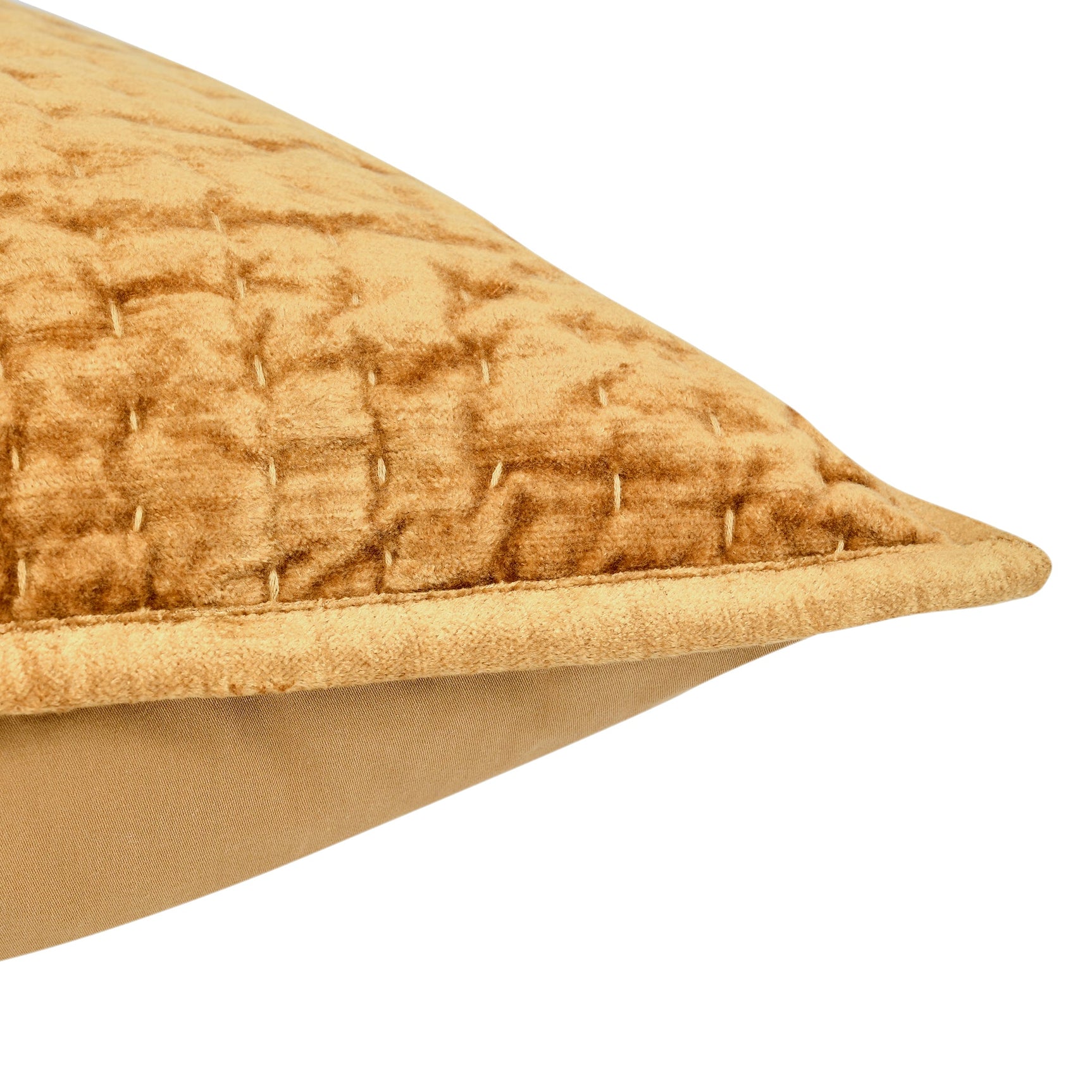 Bari Honey Gold Velvet Quilt Collection