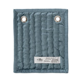 Bari Stone Blue Velvet Quilt Collection