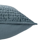 Bari Stone Blue Velvet Quilt Collection
