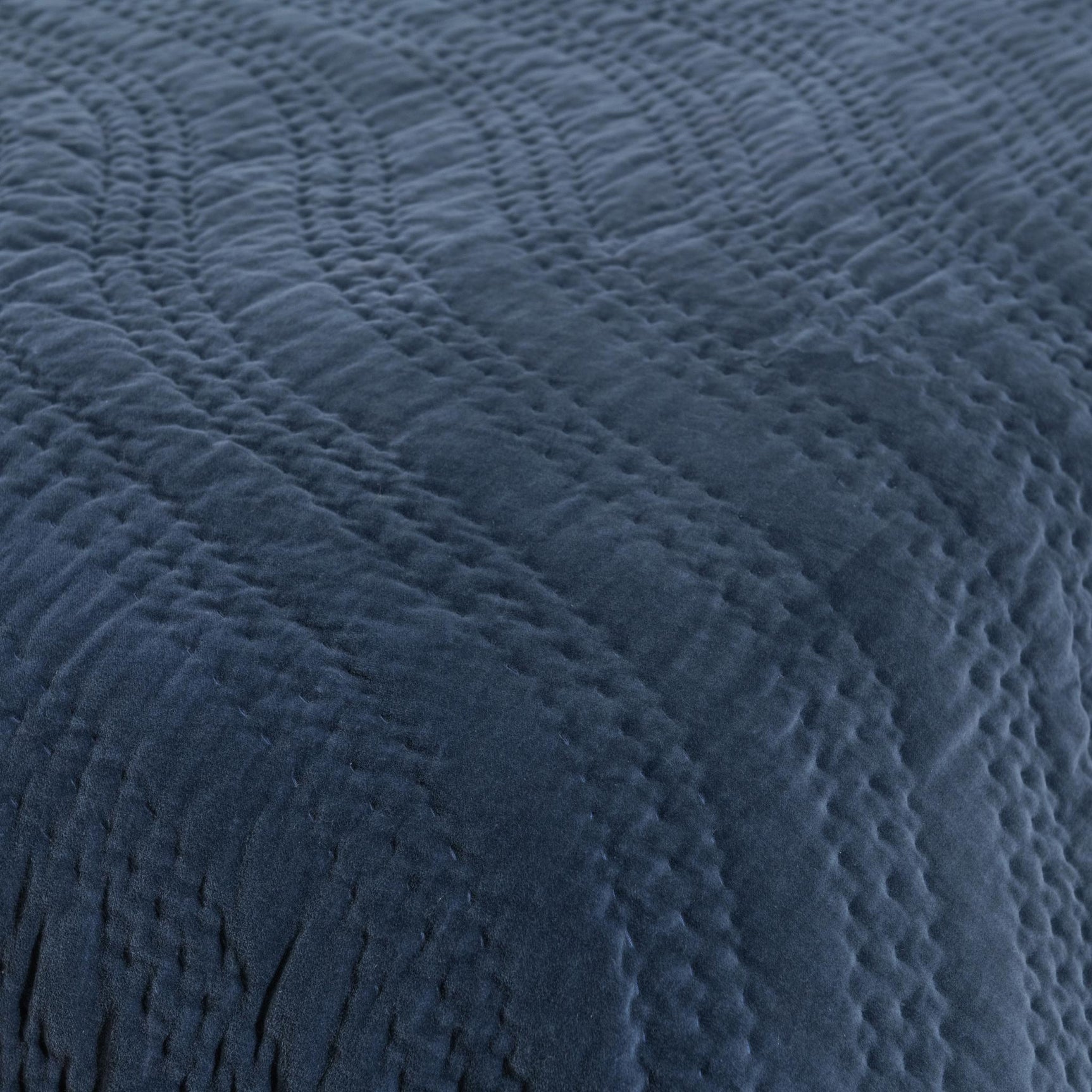 Elms Crisp Blue Velvet Quilt Collection