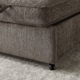 Arnold Ash Brown 76"W Chenille Convertible Sleeper Sofa