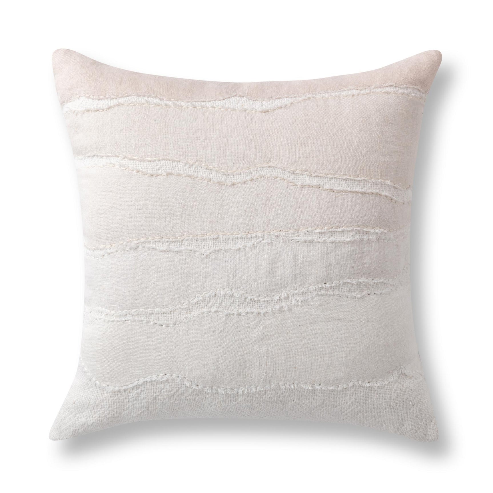 VC Bikram Ivory/Natural 22x22 Throw Pillow (Set of 2) - Ornate Home