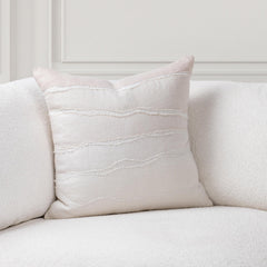 VC Bikram Ivory/Natural 22x22 Throw Pillow (Set of 2) - Ornate Home