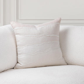 VC Bikram Ivory/Natural 22x22 Throw Pillow (Set of 2) - Ornate Home