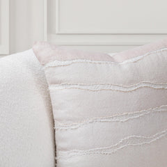 VC Bikram Ivory/Natural 22x22 Throw Pillow (Set of 2) - Ornate Home