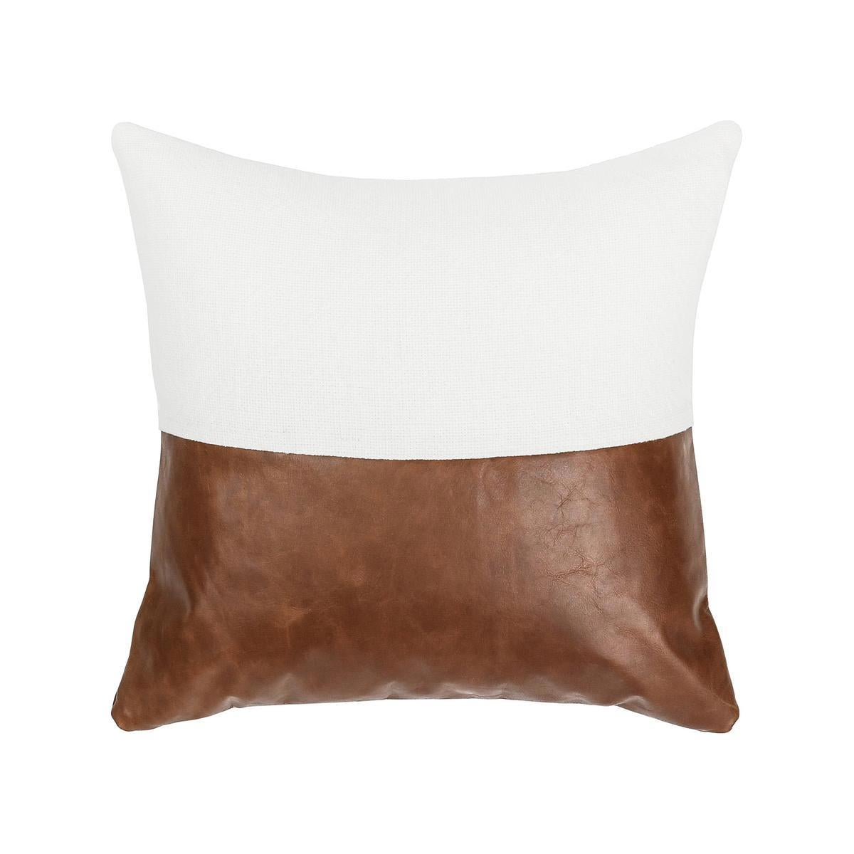 VC Canyon Ivory/Kona Brown 20x20 Throw Pillow (Set of 2) - Ornate Home