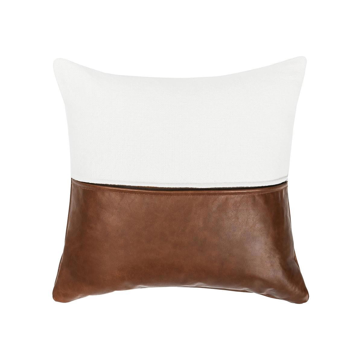 VC Canyon Ivory/Kona Brown 20x20 Throw Pillow (Set of 2) - Ornate Home