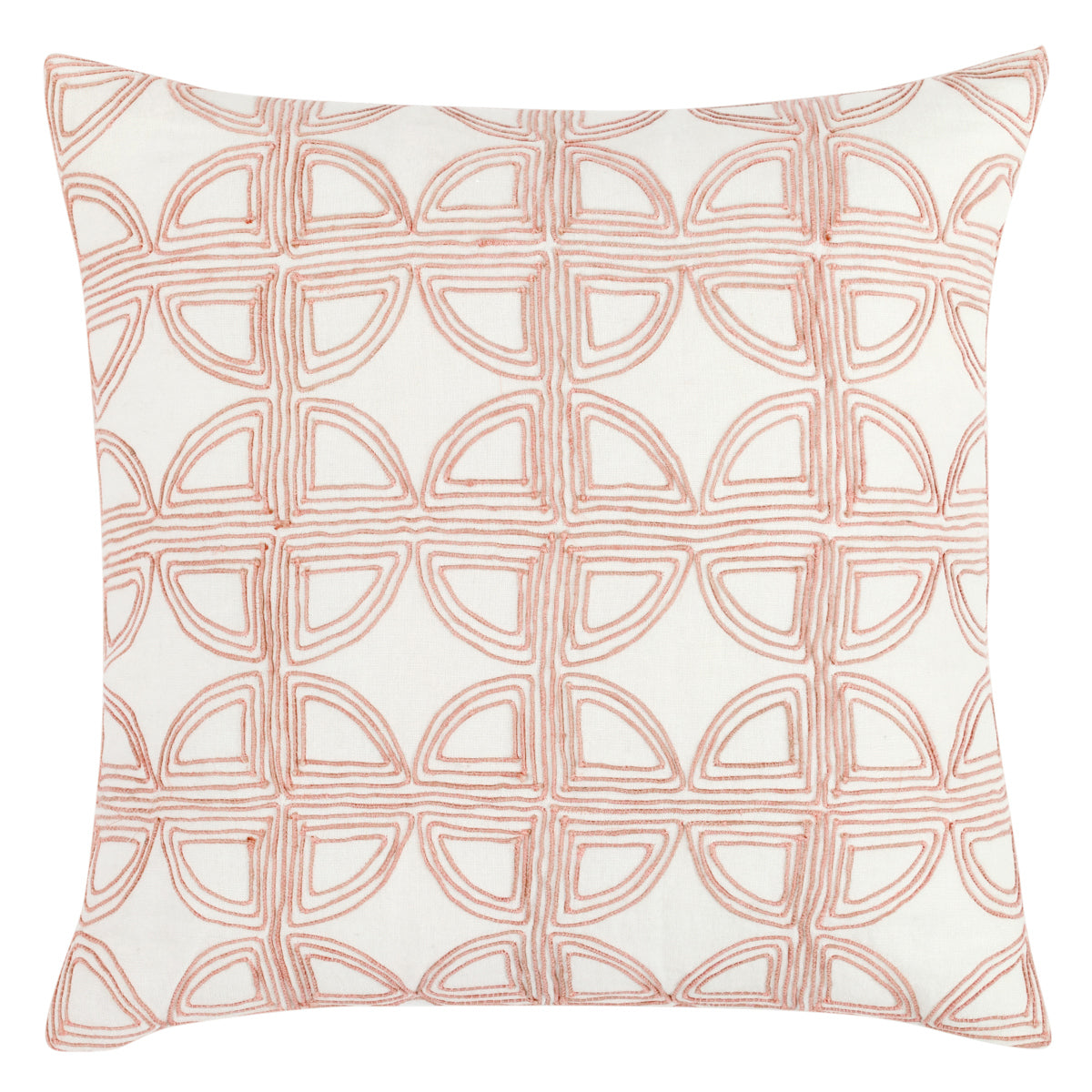 VC Elea Ivory/Blush 22x22 Throw Pillow (Set of 2) - Ornate Home