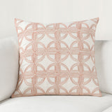 VC Elea Ivory/Blush 22x22 Throw Pillow (Set of 2) - Ornate Home