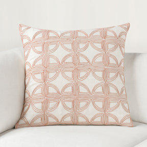 VC Elea Ivory/Blush 22x22 Throw Pillow (Set of 2) - Ornate Home