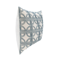 VC Elea Ivory/Navy 22x22 Throw Pillow (Set of 2) - Ornate Home