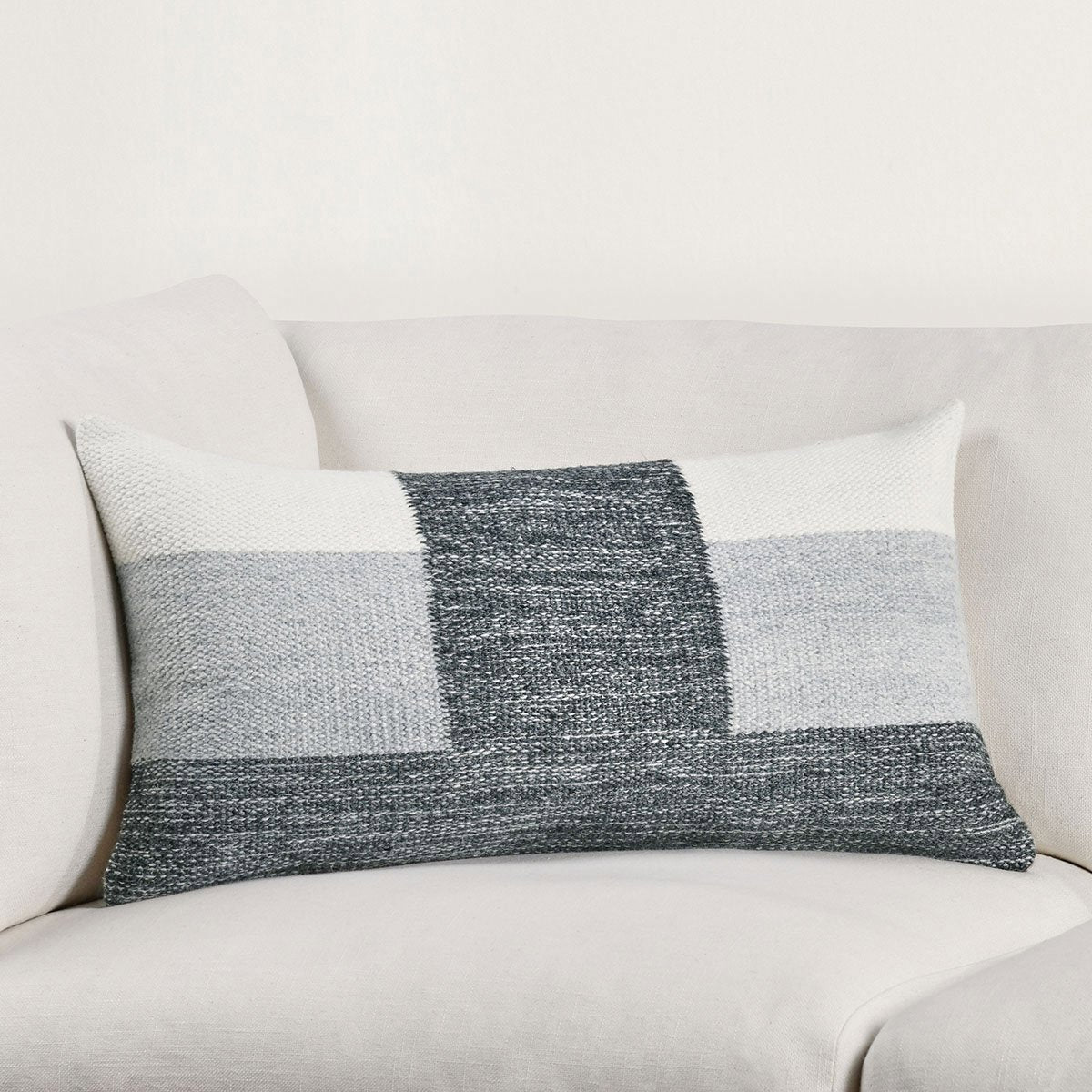 VC Kass Charcoal/Ivory Multiple Sizes Throw Pillow (Set of 2) - Ornate Home