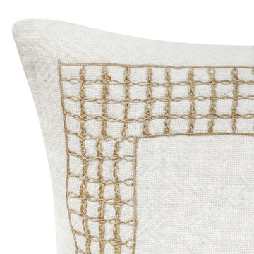 VC Marina White 26x26 Throw Pillow (Set of 2) - Ornate Home