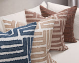 VC Mateo Azul Blue 22X22 Throw Pillow (Set of 2) - Ornate Home