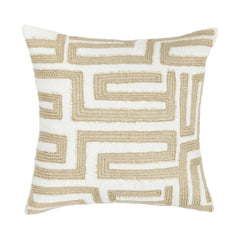 VC Mateo Metallic Gold/Ivory 22X22 Throw Pillow (Set of 2) - Ornate Home