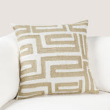 VC Mateo Metallic Gold/Ivory 22X22 Throw Pillow (Set of 2) - Ornate Home