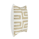 VC Mateo Metallic Gold/Ivory 22X22 Throw Pillow (Set of 2) - Ornate Home