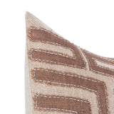 VC Mateo Sepia Brown/Natural 22x22 Throw Pillow (Set of 2) - Ornate Home
