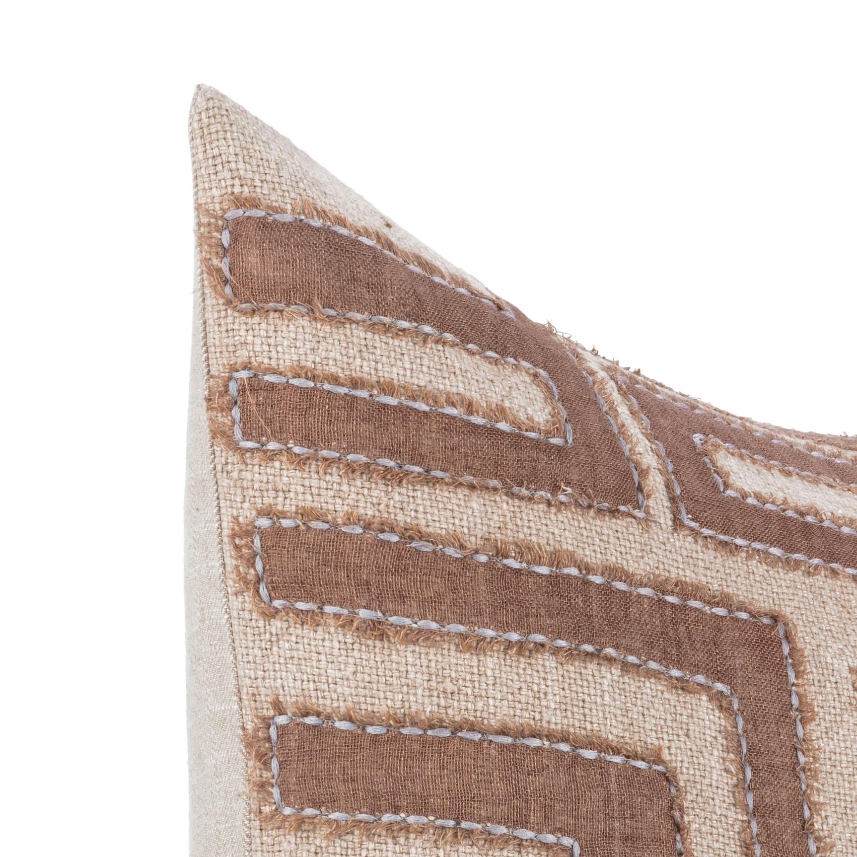 VC Mateo Sepia Brown/Natural 22x22 Throw Pillow (Set of 2) - Ornate Home