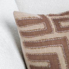 VC Mateo Sepia Brown/Natural 22x22 Throw Pillow (Set of 2) - Ornate Home