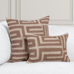 VC Mateo Sepia Brown/Natural 22x22 Throw Pillow (Set of 2) - Ornate Home