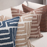 VC Mateo Sepia Brown/Natural 22x22 Throw Pillow (Set of 2) - Ornate Home