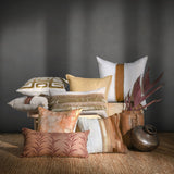 VC Steam Ivory/Dumont 26x26 Throw Pillow (Set of 2) - Ornate Home